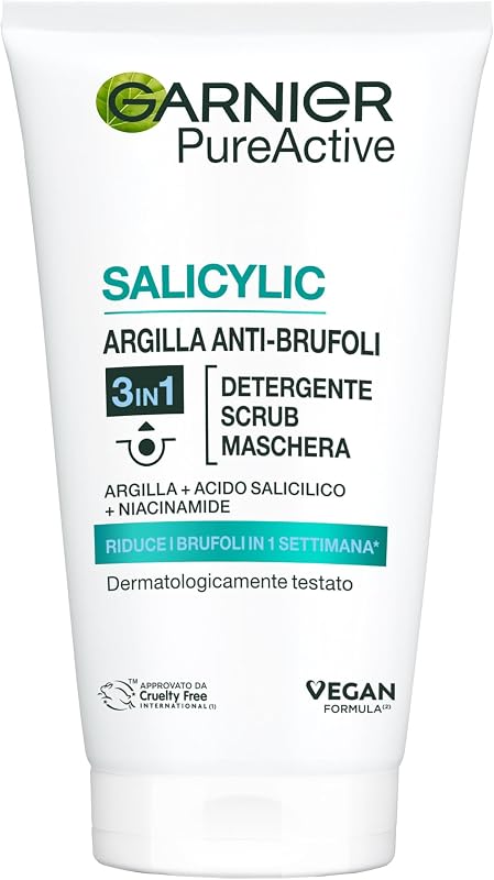 Garnier 3in1 Clay Mask for Combination Skin and Blemish Purifying and — Bellezza