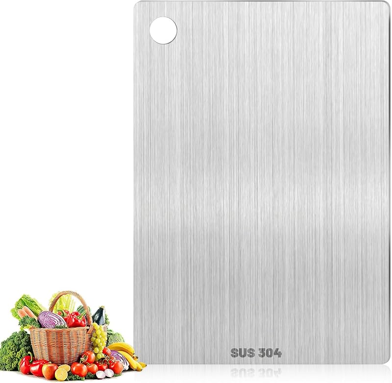 Pavlleen Stainless Steel Chopping Board, Titanium Chopping Board for — Casa e cucina