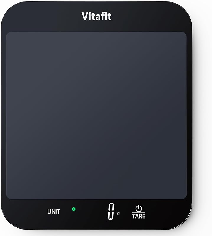 Vitafit 15 kg Digital Precision Kitchen Scale, 1 g, 215 x 180 mm Platform — Casa e cucina